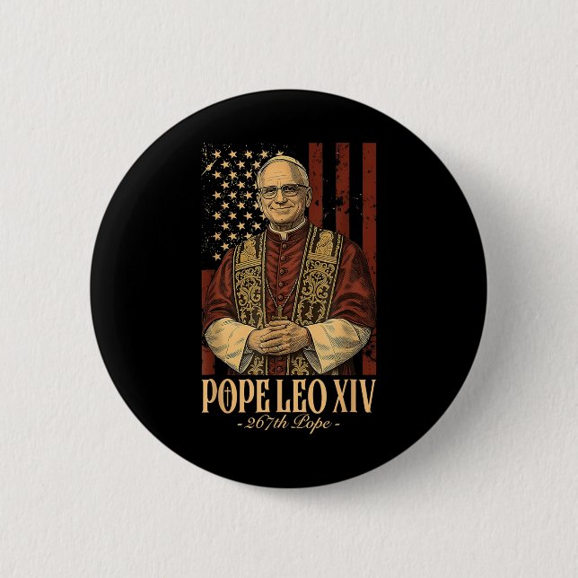 Påven Leo Xiv Robert Francis Prevost Knapp (Framsida)