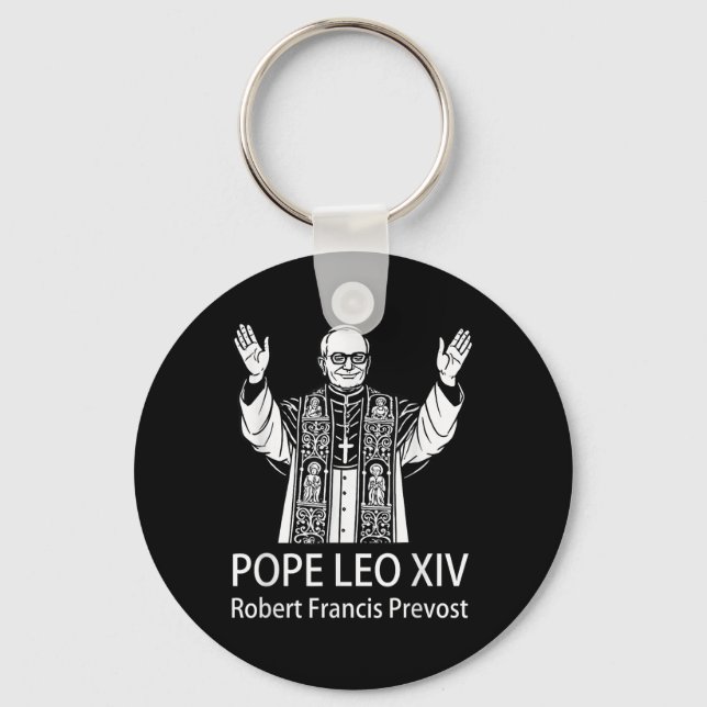 Påven Leo Xiv Robert Francis Prevost Nyckelring (Framsida)