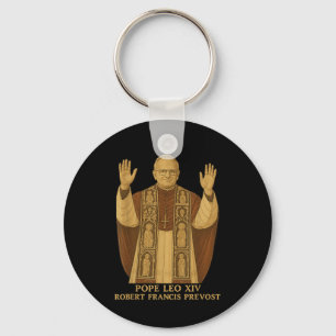 Påven Leo Xiv Robert Francis Prevost Pope 2025 Nyckelring