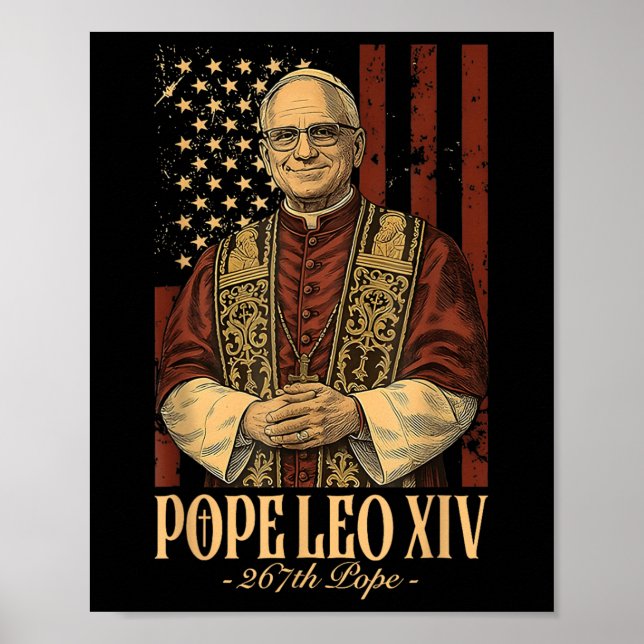 Påven Leo Xiv Robert Francis Prevost Poster (Framsidan)