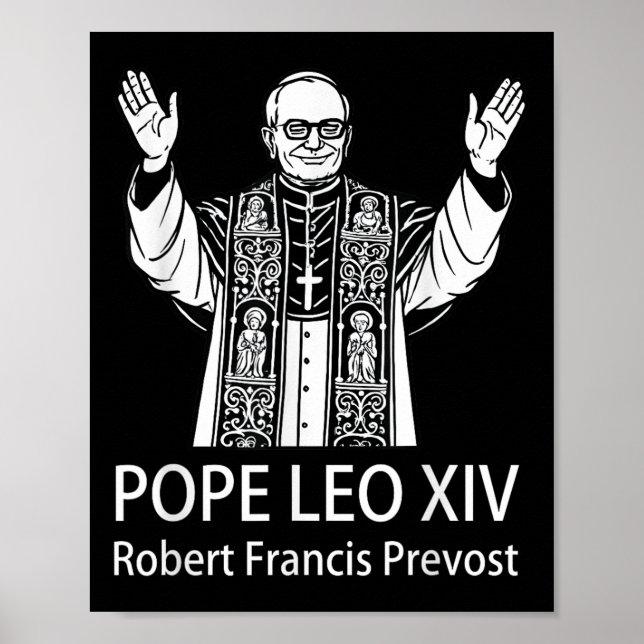 Påven Leo Xiv Robert Francis Prevost Poster (Framsidan)