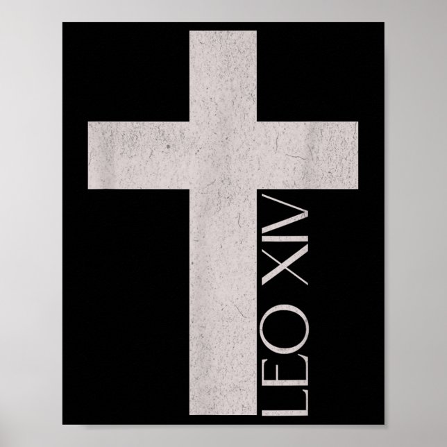 Påven Leon Xiv, Habemus Papam, katolik Poster (Framsidan)