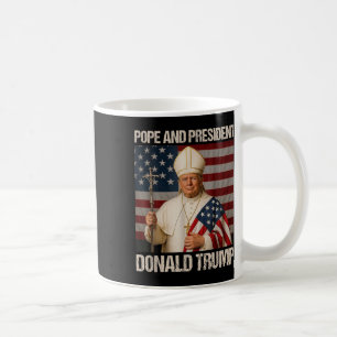 Påven och president Donald Trump Kaffemugg