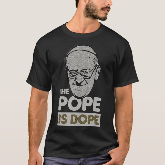 Påven Pappa Francis Catholik Saint Heliga Jesus Gi T Shirt (Framsida)