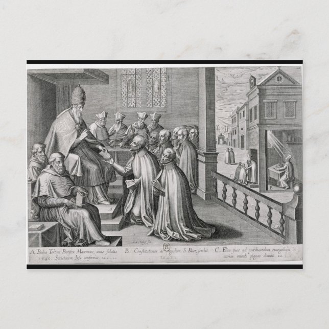 Påven Paul III Vykort (Framsida)