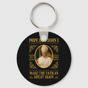 Påven påve Don John I Funny Politisk satire Nyckelring