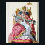 Påven Pius VI (1717-99) från Receuil des Estampes Poster<br><div class="desc">Bild: 188398 Pope Pius VI (1717-99) från Receuil des Estampes,  representant les Rangs et les Dignites,  suivant le Costume de toutes les Nations existantes,  publicerad 1780 (handgravsgravitationer). Duflos,  Pierre (1742-1816). Privat samling,  Stapleton-samlingen. Konst,  fin konst.</div>