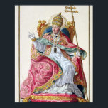 Påven Pius VI (1717-99) från Receuil des Estampes Poster<br><div class="desc">Bild: 188398 Pope Pius VI (1717-99) från Receuil des Estampes,  representant les Rangs et les Dignites,  suivant le Costume de toutes les Nations existantes,  publicerad 1780 (handgravsgravitationer). Duflos,  Pierre (1742-1816). Privat samling,  Stapleton-samlingen. Konst,  fin konst.</div>