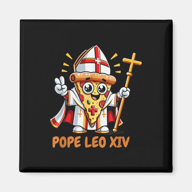 Påven Robert Prevost Pope Leo Xiv Da Pope Piz Magnet (Framsidan)