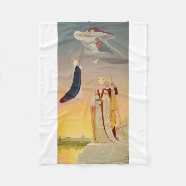 Påven Rom, Jungfru Mary och Jesus Fleecefilt (Framsidan)