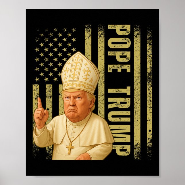 Påven Trump 2025 Poster (Framsidan)