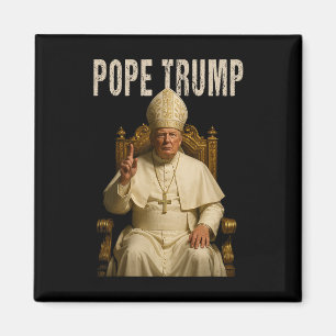 Påven Trump 2 Trump Pope Donald Trump Polisstat Magnet