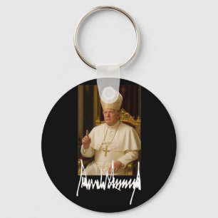 Påven Trump Funny American President Trump Vatican Nyckelring