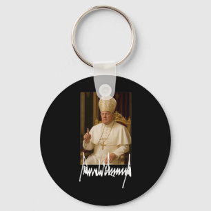 Påven Trump Funny American President Trump Vatican Nyckelring