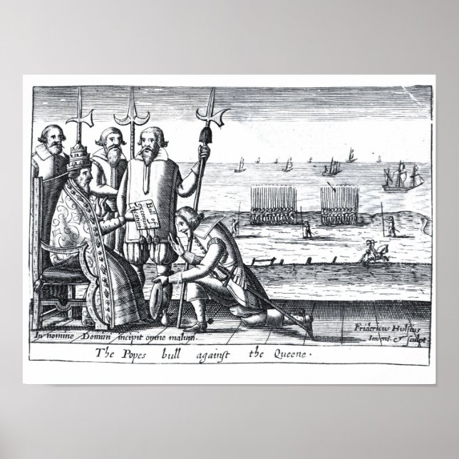 Påvens Bull mot drottningen 1570 Poster (Framsidan)