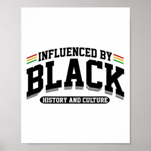 Påverkad av svart historia och kultur afrikansk am poster