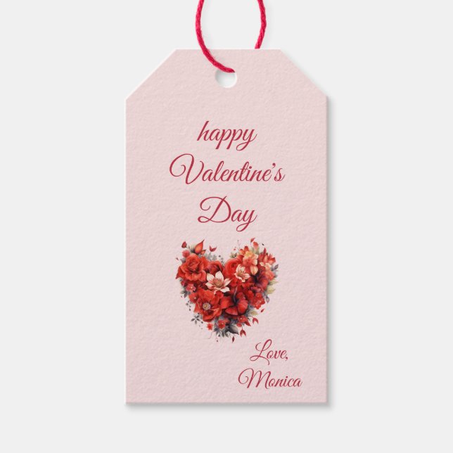 Påverkan | Anpassningsbar Alla hjärtans dag Presentetikett (Framsidan)