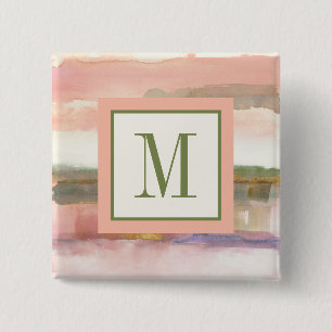 Påverkan för Monogram av fodrar och färgar de Knapp