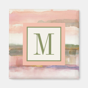 Påverkan för Monogram   av fodrar och färgar de Magnet