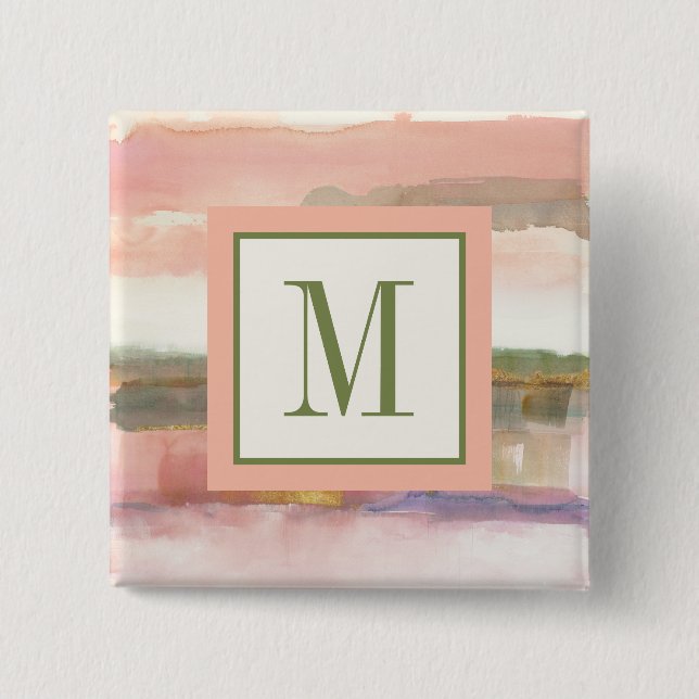 Påverkan för Monogram | av fodrar och färgar den Knapp (Framsida)