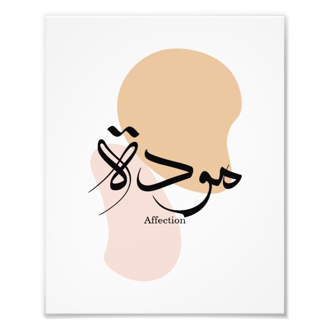 Påverkan i modern arabisk kalligrafi fototryck (Framsidan)