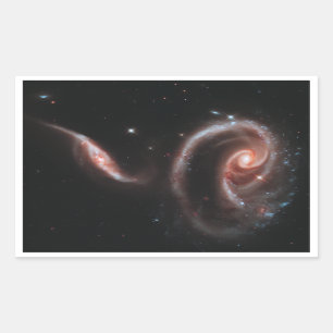 Påverkande varandra galaxer för Arp 273 (det Rektangulärt Klistermärke