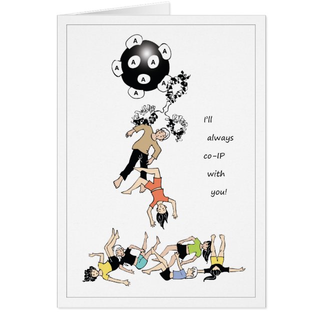 Påverkande varandra partners hälsningskort (Framsidan)