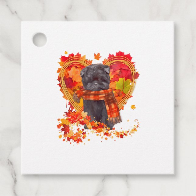 Påverkar hjärt- och kärlbildning i Höst löv Gåvor Etiketter (Framsida)