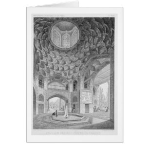 Pavilion de åtta paradiserna i Isfahan från Hälsningskort