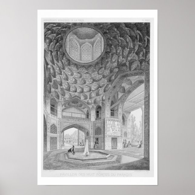 Pavilion de åtta paradiserna i Isfahan från Poster (Framsidan)