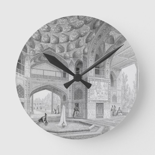 Pavilion de åtta paradiserna i Isfahan från Rund Klocka (Framsida)