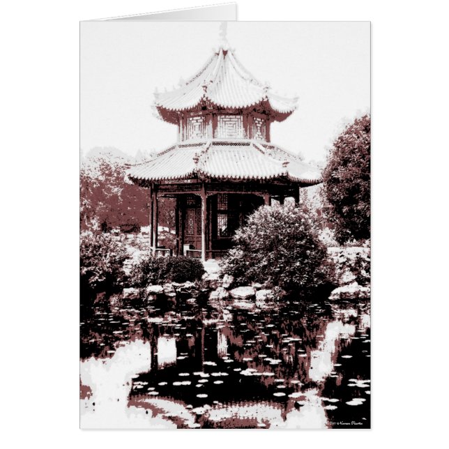 Pavilion-kort Hälsningskort (Framsidan)