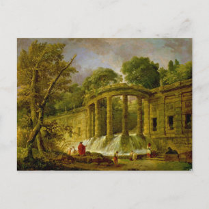 Pavilion med Cascade, 1760 Vykort