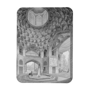 Paviljong av de åtta paradisen, i Isfahan, från Magnet