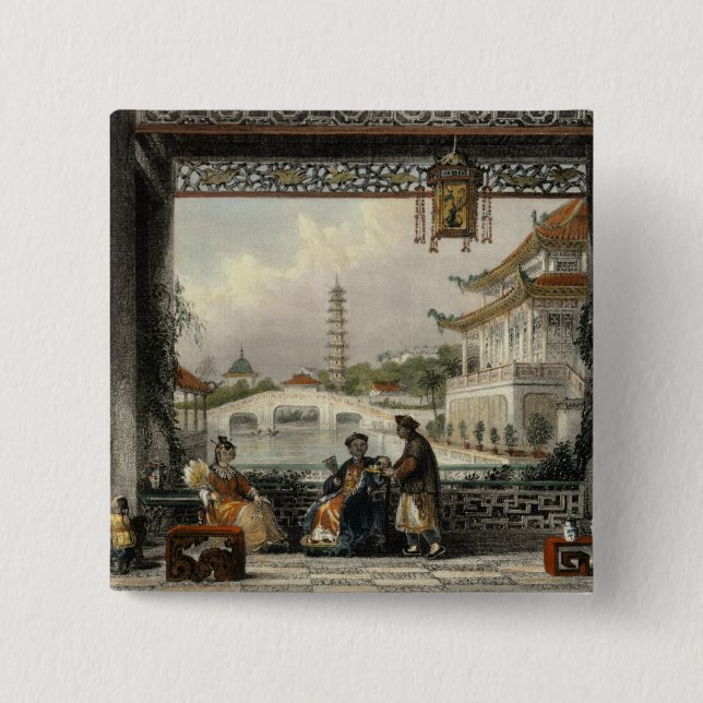 Paviljong och trädgårdar av en Mandarin nära Knapp (Framsida)