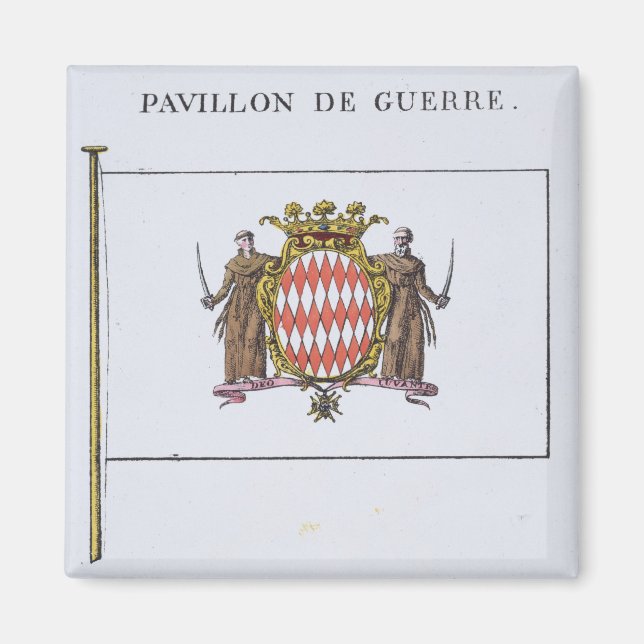Pavillon de Guerre, närmare uppgifter från Flaggor Magnet (Framsidan)