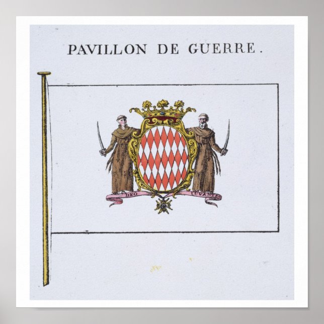 Pavillon de Guerre, närmare uppgifter från Flaggor Poster (Framsidan)