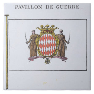 Pavillon de Guerre, specificerar från flaggor fr Kakelplatta
