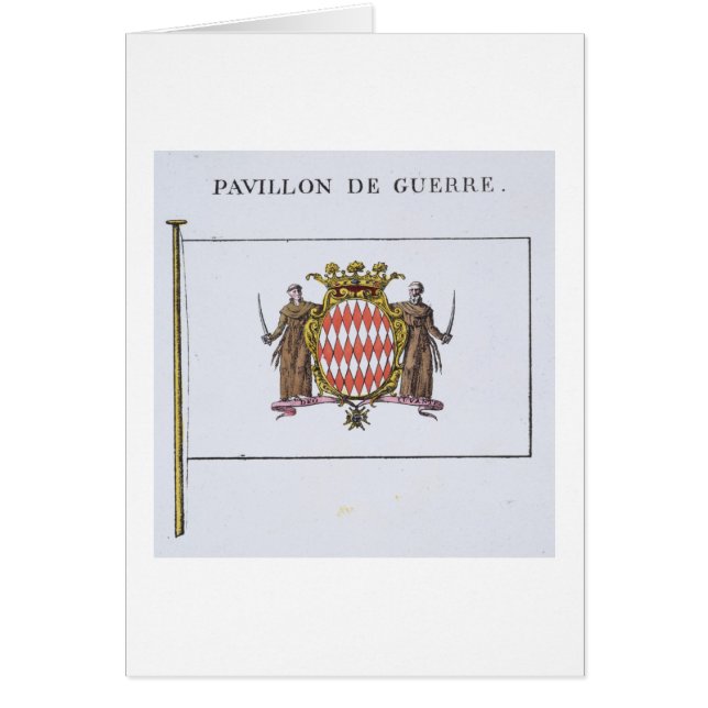Pavillon de Guerre, specificerar från flaggor från Hälsningskort (Framsidan)