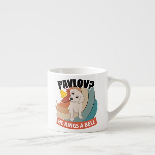 Pavlov He Ringar A Bell - Pavlovs Hund Espressomugg (Höger)