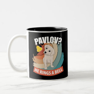 Pavlov He Ringar A Bell - Pavlovs Hund Två-Tonad Mugg