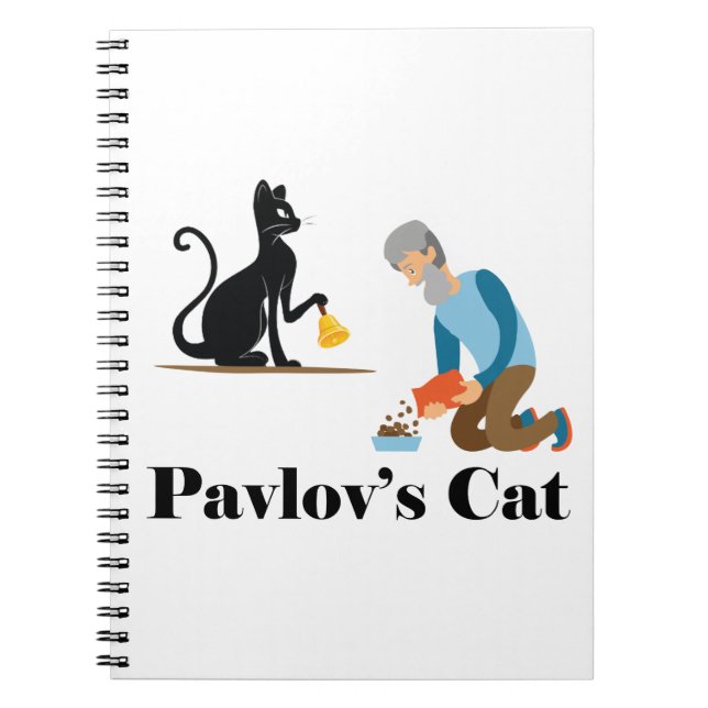 Pavlovs Cat Funny Psychology Anteckningsbok (Framsidan)