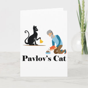 Pavlovs Cat Funny Psychology Kort