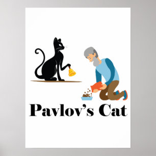 Pavlovs Cat Funny Psychology Poster