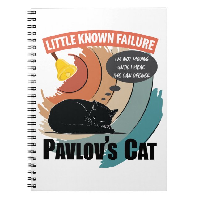 Pavlovs katt - Funny psykologi Anteckningsbok (Framsidan)
