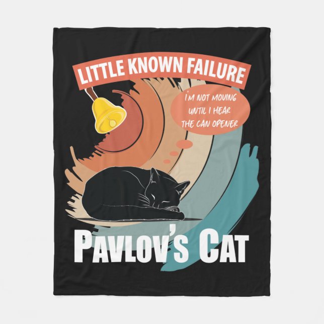 Pavlovs katt - Funny psykologi Fleecefilt (Framsidan)