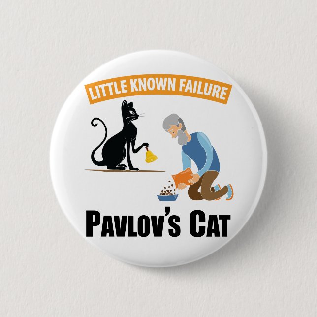 Pavlovs katt - Funny psykologi Knapp (Framsida)