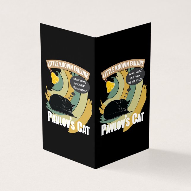Pavlovs katt - Funny psykologi Kort (Utsida)