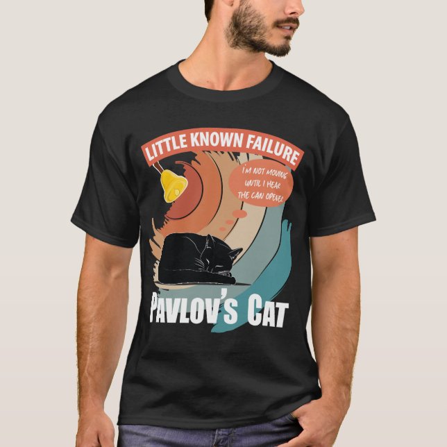 Pavlovs katt - Funny psykologi T Shirt (Framsida)