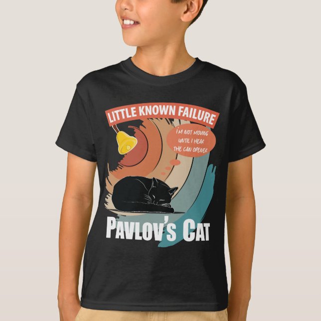 Pavlovs katt - Funny psykologi T Shirt (Framsida)